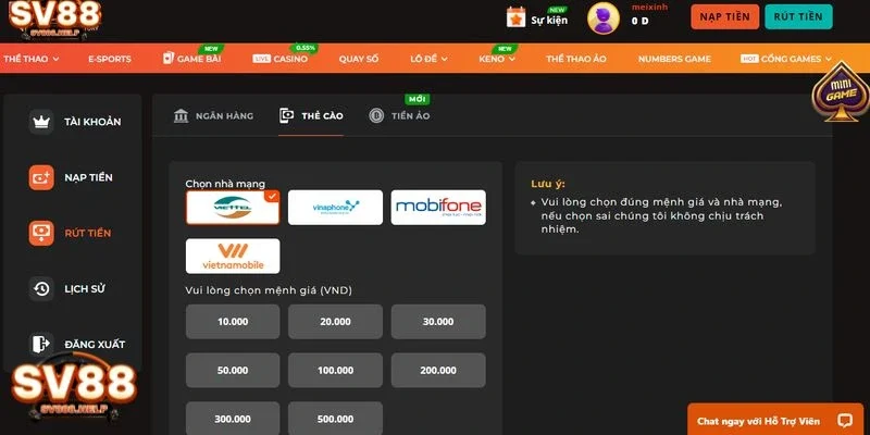 Điều kiện cần thiết để tiến hành rút tiền thành công 